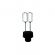 Batedor Duplo Preto Original Philips Walita Com Adaptador para Mixer RI1364 e RI1366